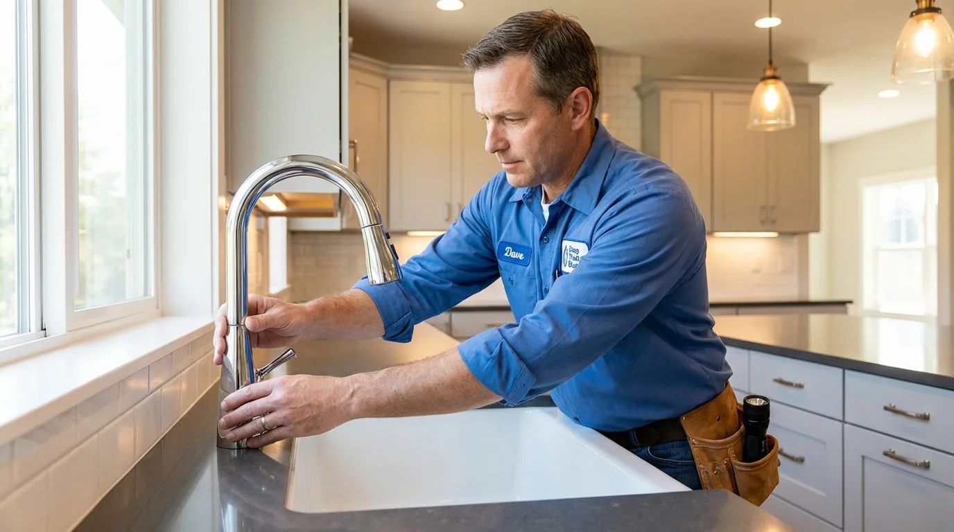 Kitchen faucet installation by Johns Plumbing LLC in Sacaton
