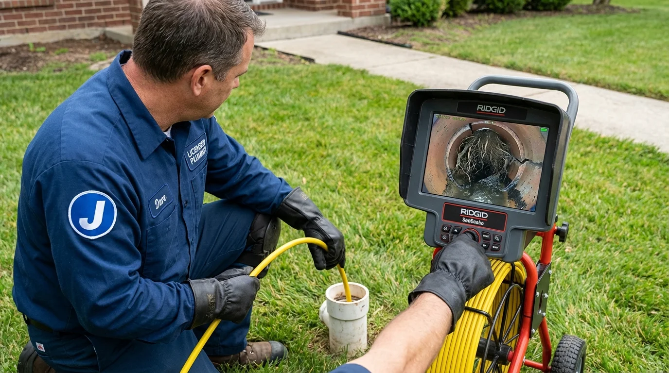Sewer camera inspection being performed by Johns Plumbing LLC in Sacaton